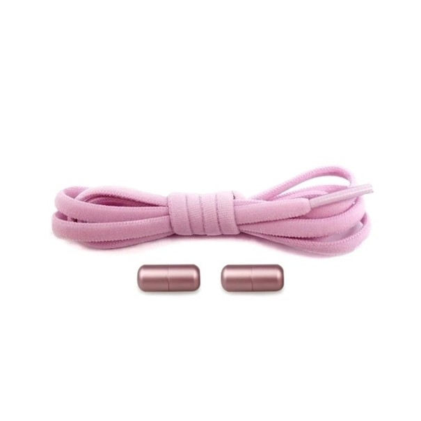 Elastiska snören med stängning T941 rosa