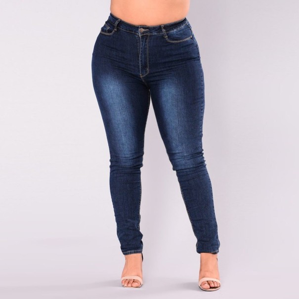 Elastyczne jeansy damskie w rozmiarze plus size 3XL