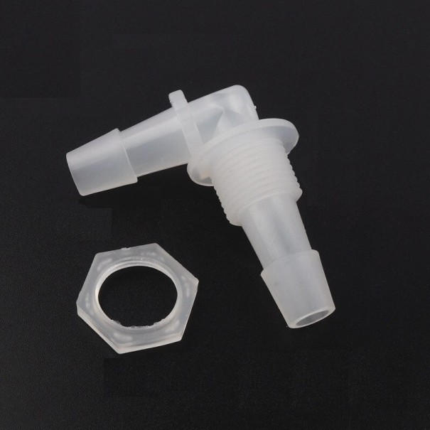 Elbow Hose Connector with Nut 5 pcs 9