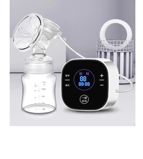 Electric Breast Pump with Bottle black