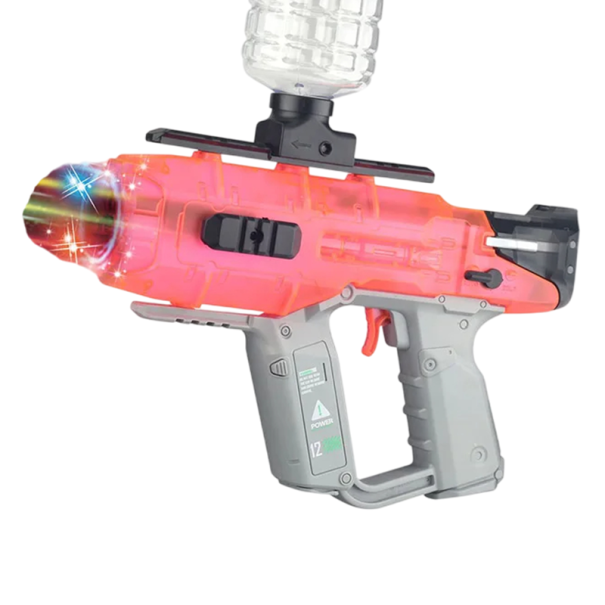Electric Gel Ball Gun 31 x 20 cm Automatic Children's Gun with Magazine Set of Balls and USB Charging pink