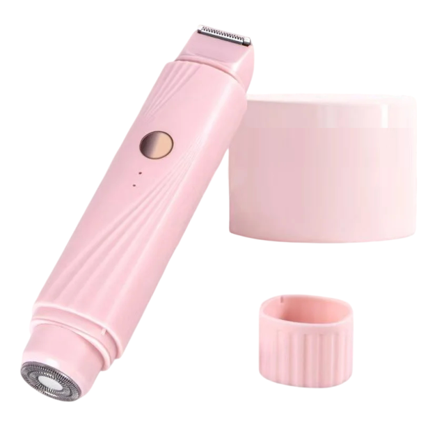 Electric Hair Trimmer for Women 2 in 1 Waterproof IPX7 Rechargeable Body Face Underarm Bikini Area Shaver 1
