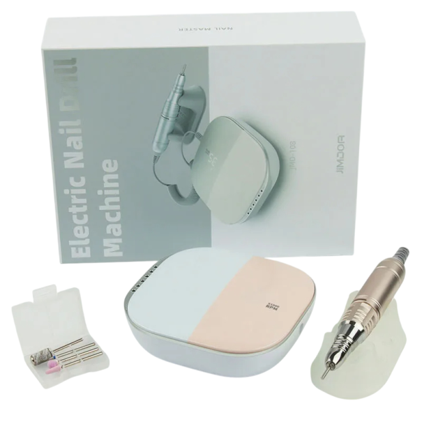 Electric Nail Grinder 35000 RPM Professional File Manicure Pedicure Adjustable Speed HD Display Home and Salon Use pink