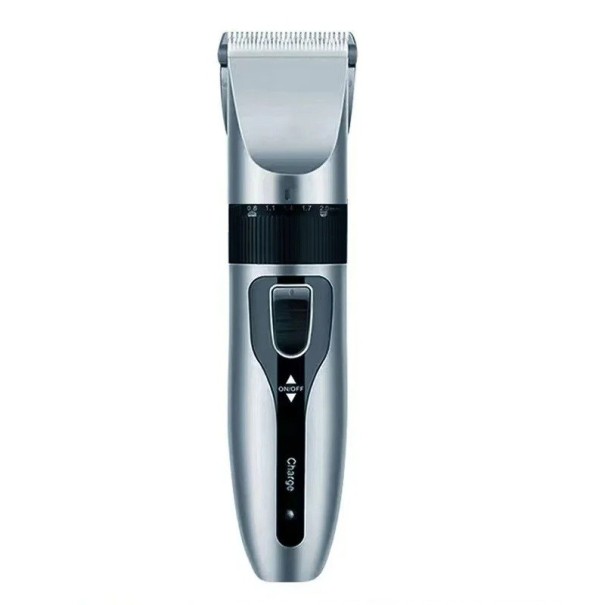 Electric Pet Hair Clipper for Dogs and Cats 5W Rechargeable Battery 1200 mAh 4 Attachments 3/6/9/12 mm Professional Home Grooming 120 Minutes Runtime grey