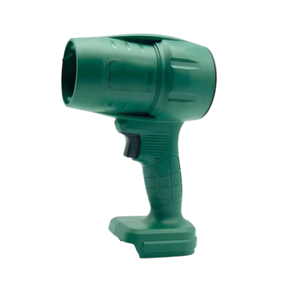 Electric Turbo Blower 700 W 50000 RPM Li-ion Battery 18–21 V Cordless Fan 100 m/s Portable Leaf and Dust Blower green