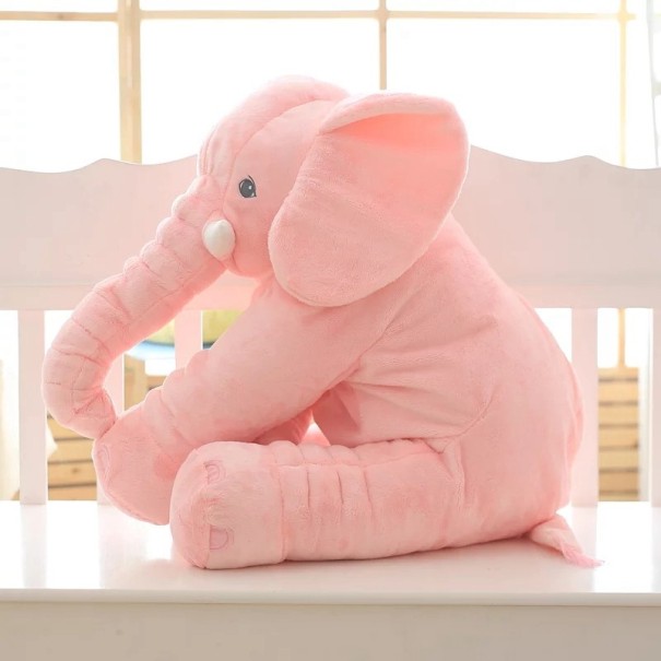 Elefant aus echter Baumwolle 60 cm J998 rosa