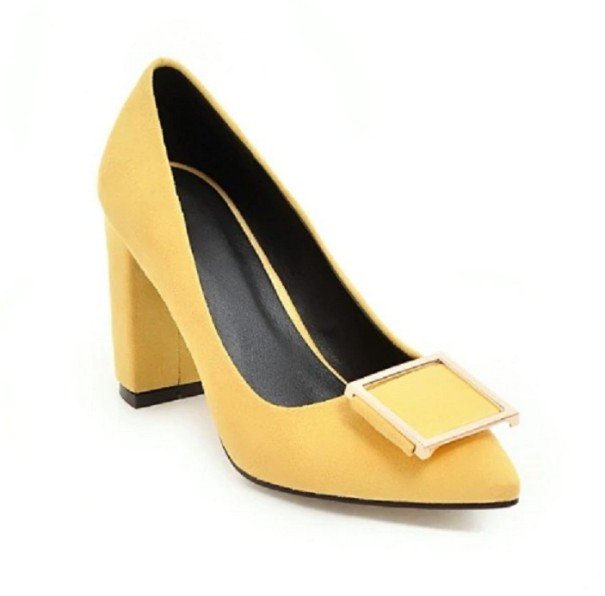 Eleganckie damskie buty Jenny żółty 42