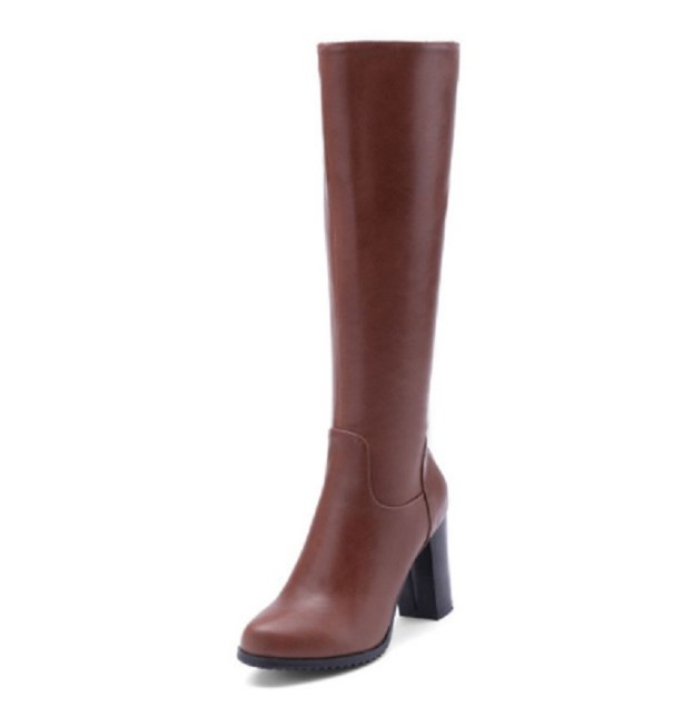 Elegáns női csizma J1913 barna 43
