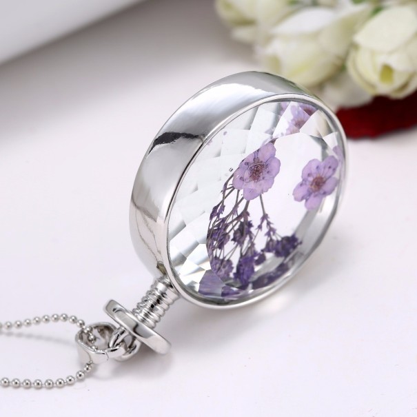 Elegant damhalsband med blommor 1