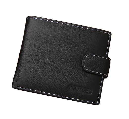 Elegant Men's Leather Wallet black