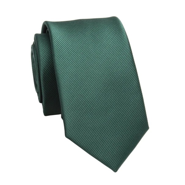 Elegant Plain Men's Tie 146 x 8 cm Classic Formal Tie Fashion Accessory for Suits for Weddings, Business Meetings and Everyday Wear green