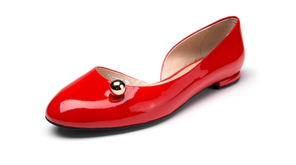 Elegante Ballerinas für Damen rot 37