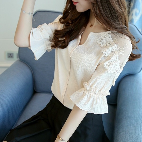 Elegante blouse voor dames Heather crème M