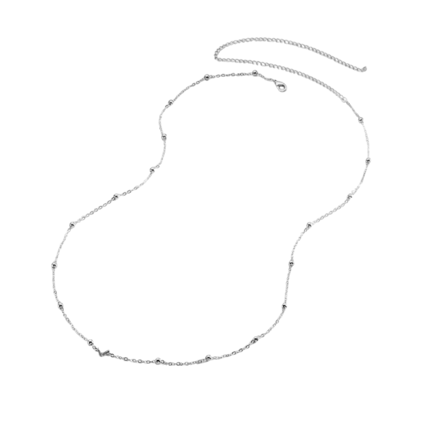 Elegante bracciale addominale per donne 70 + 25 cm Gioiello corporeo argento per vita da bikini Moda da spiaggia Accessorio da festival 1