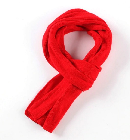 Elegante bufanda de invierno para hombre J2277 rojo