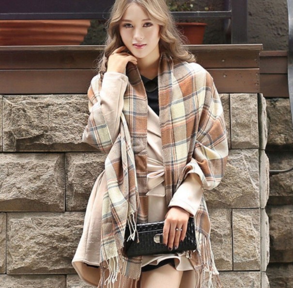 Elegante bufanda de invierno para mujer J655 6