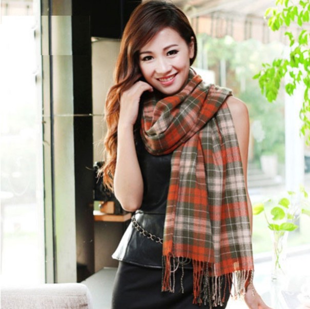 Elegante bufanda de invierno para mujer J655 7