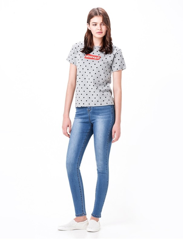 Elegante damejeans - Lyseblå J3337 XXL