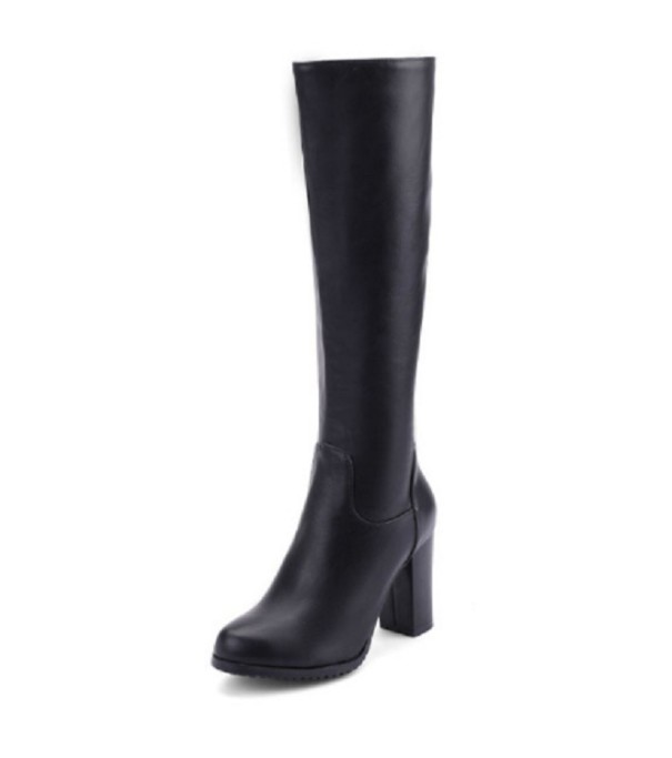 Elegante Damenstiefel J1913 schwarz 38