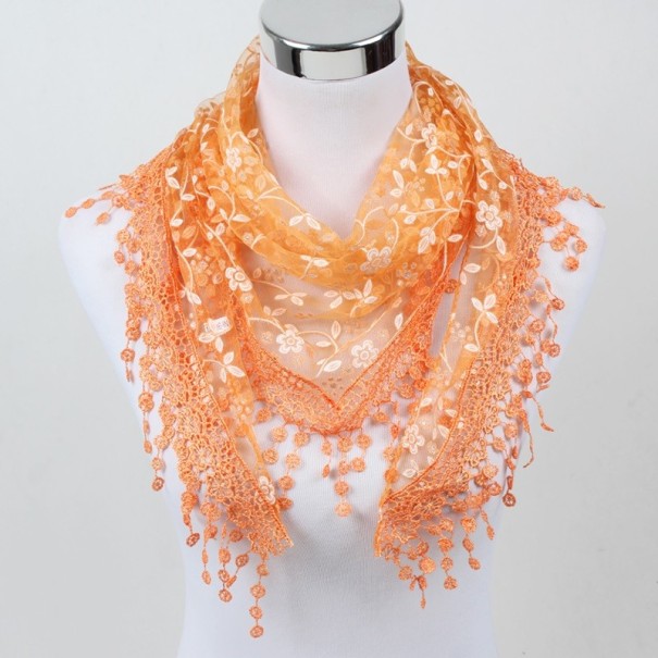 Elegante damessjaal J3199 oranje