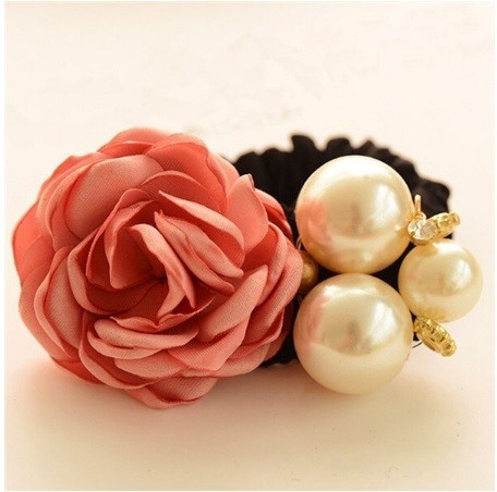 Elegante haarband abrikoos