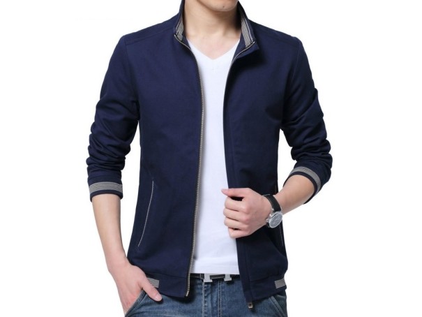 Elegante Herren-Frühlingsjacke J900 blau 3XL
