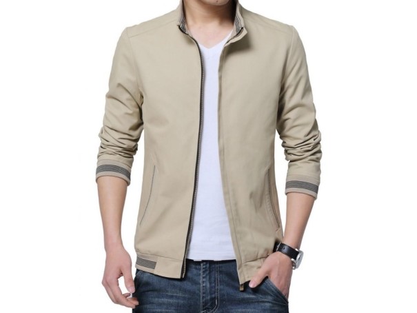 Elegante Herren-Frühlingsjacke J900 creme XS