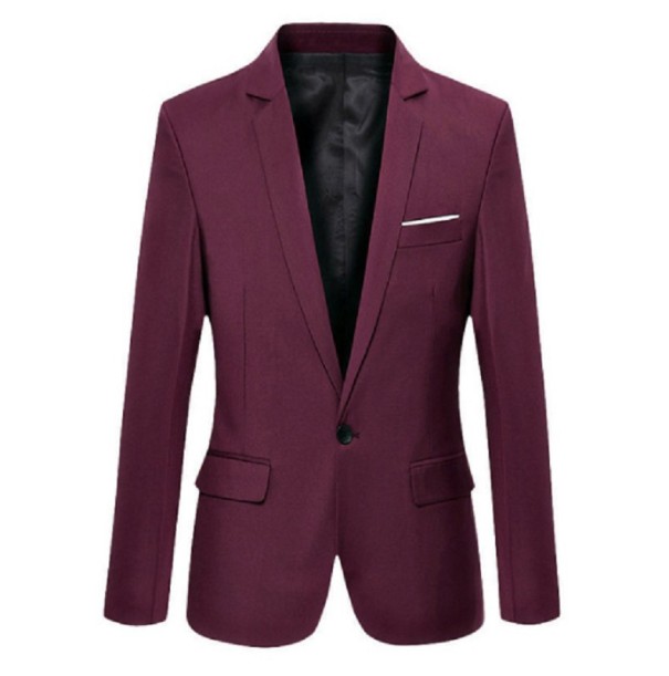 Elegante Herren-Sakko J2521 weinrot XS