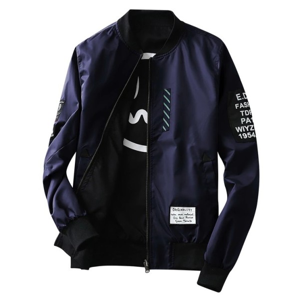 Elegante Herrenjacke mit Kragen J2516 dunkelblau M