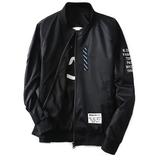 Elegante Herrenjacke mit Kragen J2516 schwarz M