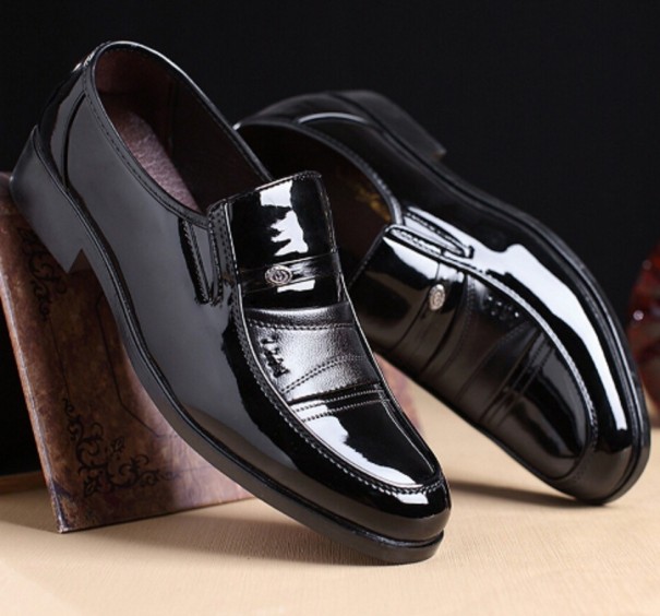 Elegante Herrenmokassins J1299 schwarz 43