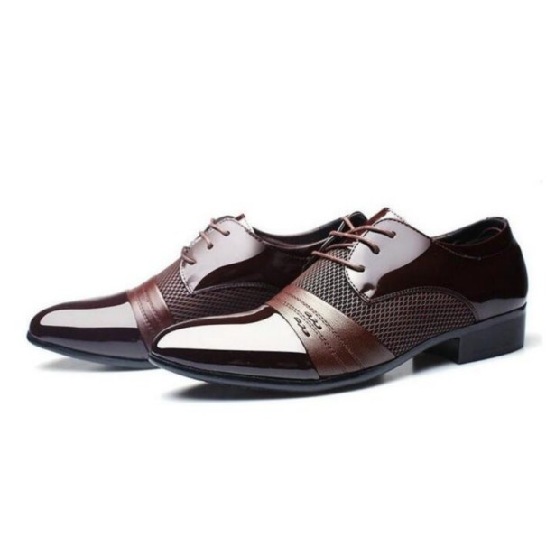 Elegante Herrenschuhe J1300 braun 43