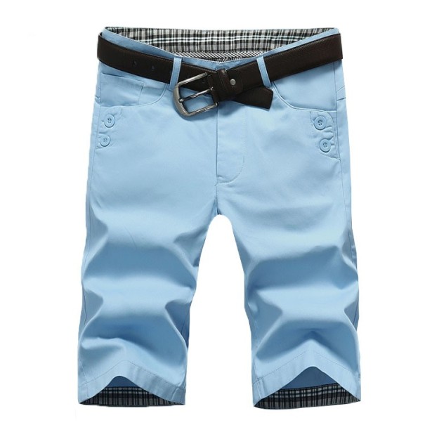 Elegante Herrenshorts hellblau 34