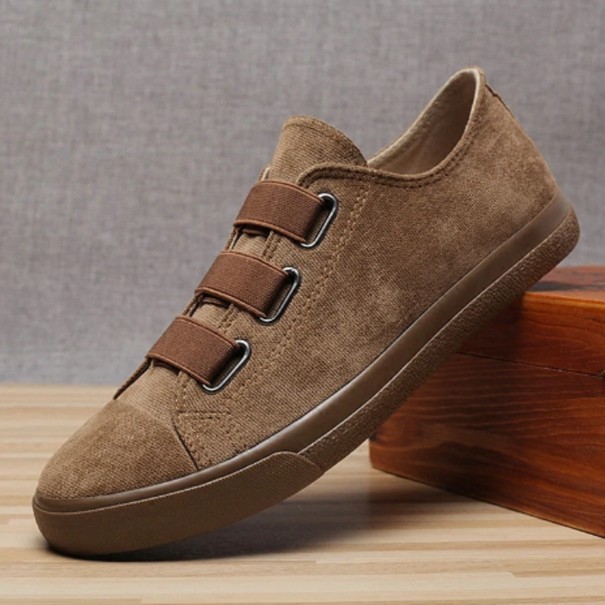Elegante herresneakers Joshua J1924 lysebrun 40