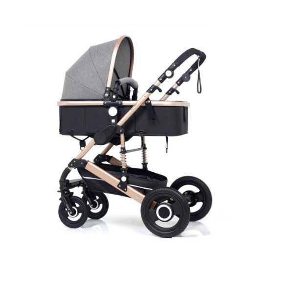 Elegante kinderwagen beige