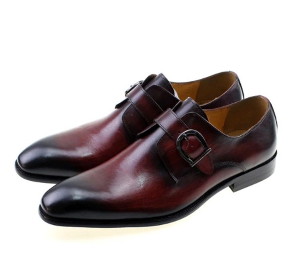 Elegante lave herresko J2520 vinrød 39