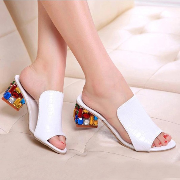 Elegante pantoffels met hak voor dames