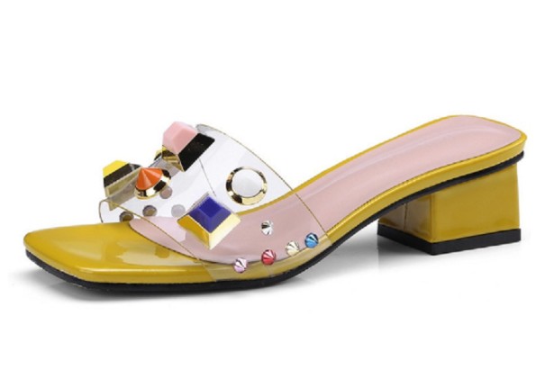 Elegante Phoebe-Hausschuhe für Damen gelb 42