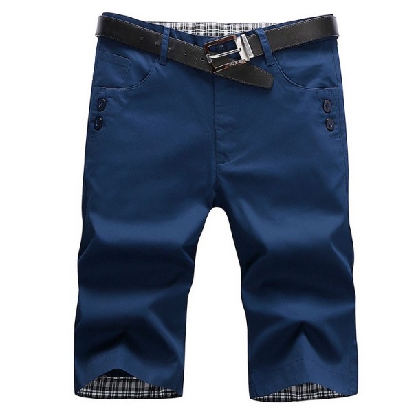 Elegante shorts voor heren donkerblauw 29