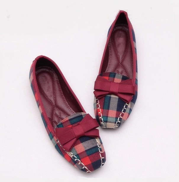 Elegante ternede loafers til kvinder J1911 vinrød 35