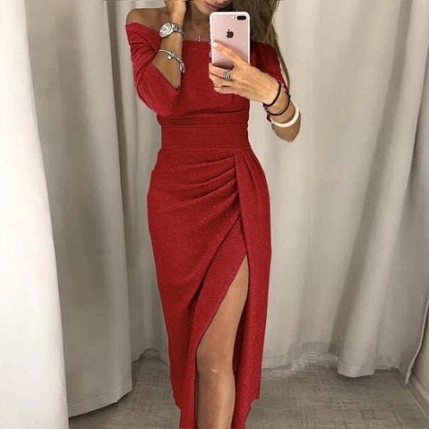 Elegantní dlouhé šaty S 2