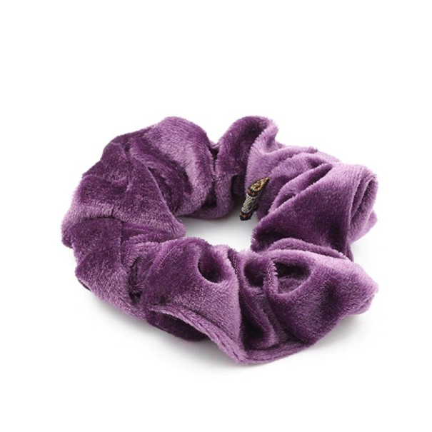 Elegantní gumička do vlasů fialová
