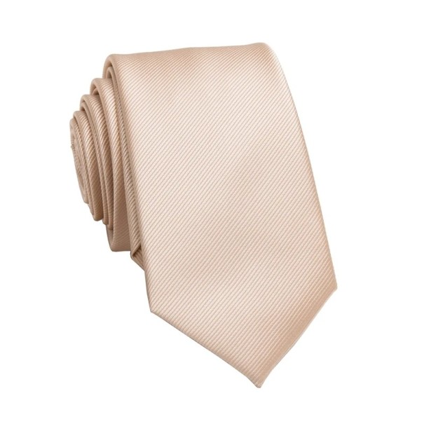 Elegantní jednobarevná pánská kravata 146 x 8 cm Klasická formální kravata Módní doplněk do obleku Na svatby, pracovní schůzky i každodenní nošení béžova