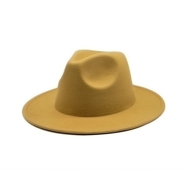 Elegantný klobúk svetlo žltá