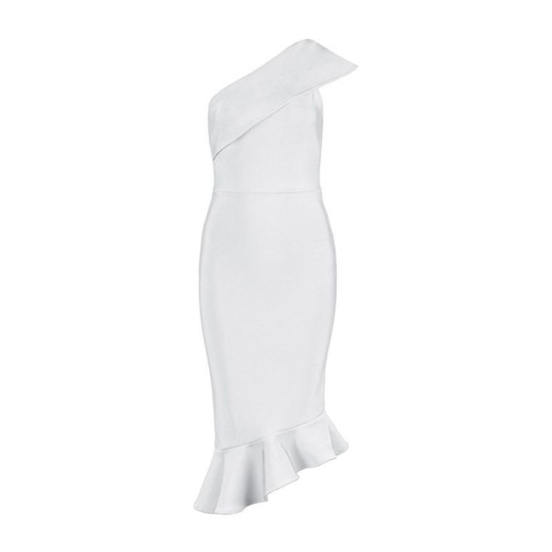 Elegantti naisten mekko valkoinen XS