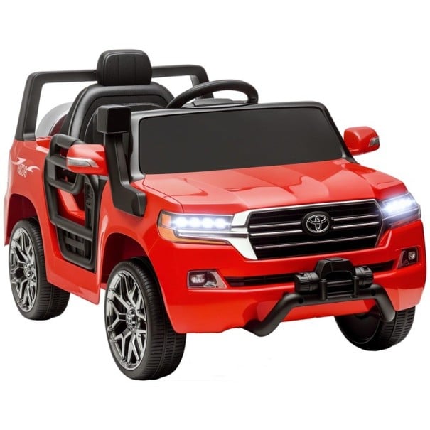 Elektrické auto pro děti s dálkovým ovládáním do 15 m baterií 12 V a MP3 hudbou 107 x 65 x 55,5 cm s nosností 30 kg pro děti od 3 let červená
