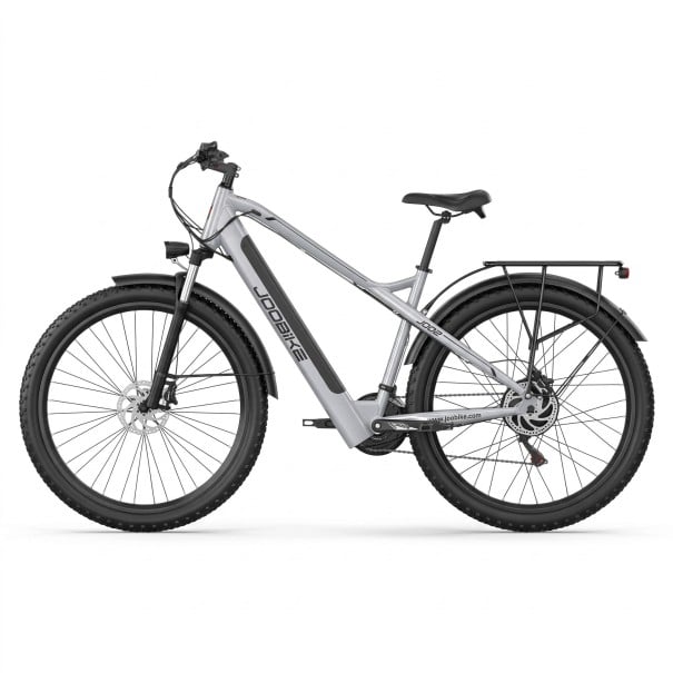 Elektrické terénní kolo JOOBIKE JOO2 Baterie 48 V 16 Ah Shimano 7 rychlostí Pneumatiky 29 x 2,25 palce Barevný LCD displej Šedé Do terénu 1