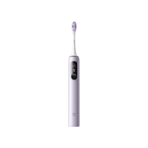Elektrický sonický zubní kartáček Sonic Vibration Pro 4 režimy LED displej IPX8 Vodotěsný Dlouhá výdrž baterie Cestovní zámek fialová