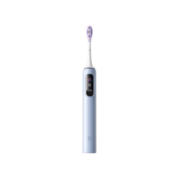Elektrický sonický zubný kartáčik Sonic Vibration Pro 4 režimy LED displej IPX8 Vodotesný Dlhá výdrž batérie Cestovný zámok modrá