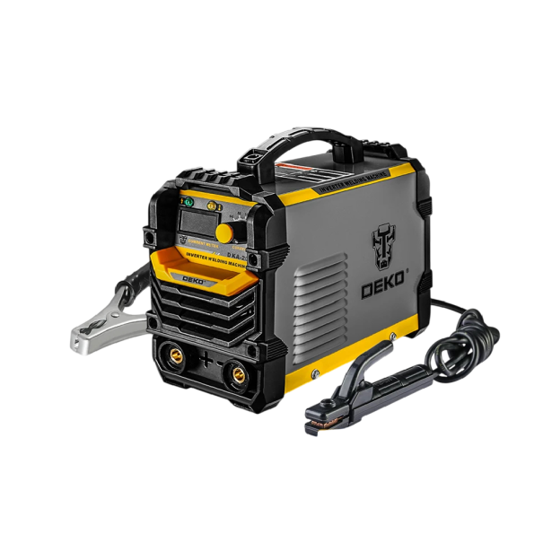 Elektrický svářecí stroj 220V MMA-250 invertorová svářečka černo-žlutá s držákem elektrody pro dílnu a svařování kovů 1